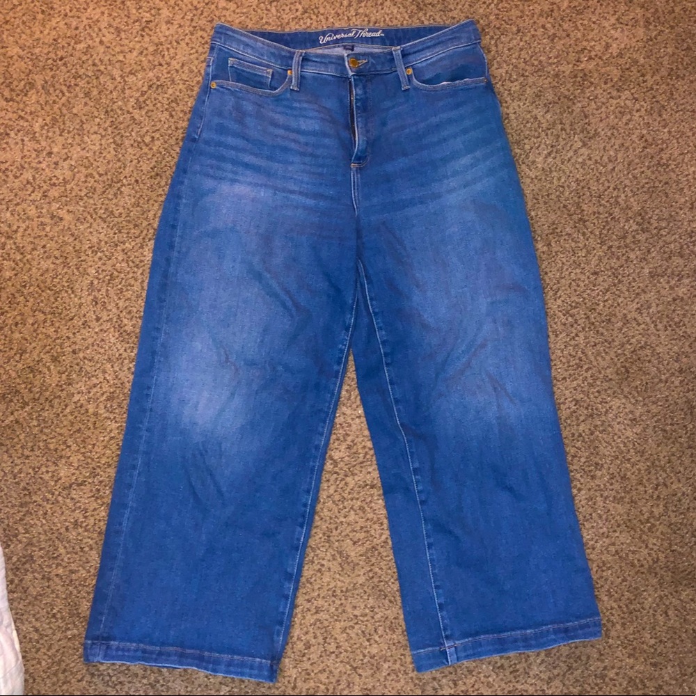 Universal Thread Wide Leg High Rise Jeans - 12